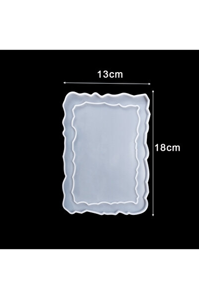 Choice9 Rectangle 04 Rectangle Photo Frame Silicone Mold Oval Shape Ornaments...