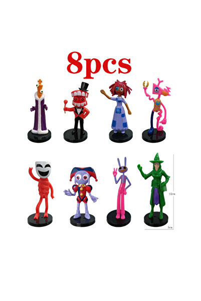 Choice7 8-12 سم، 8 قطع، C 6-12 قطعة، شخصيات كرتونية، مجسمات من مادة PVC، السي...