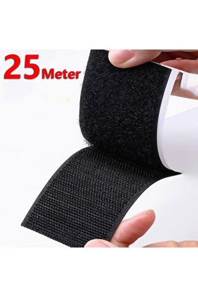 Choice12 شريط لاصق قوي ذاتي اللصق أسود اللون، بعرض 20 مم وطول 25 مترًا، مع لف...