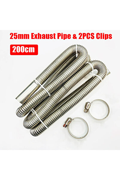 Choice6 وصلة أنبوب عادم سخان هواء موقف السيارات PYG-200 سم 24 مم مع مشبك لقوا...