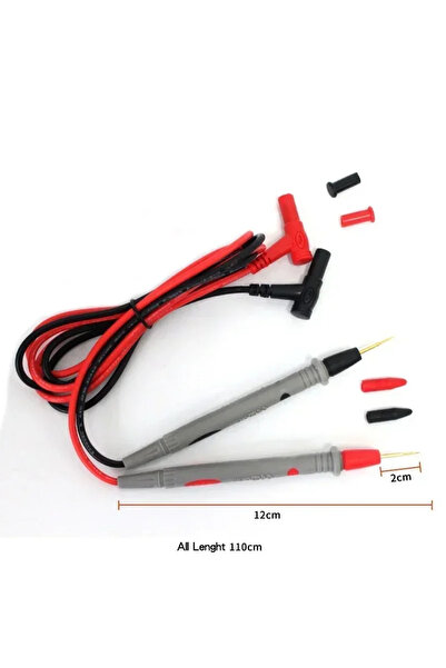 Choice زوج واحد من أسلاك اختبار المجسات العالمية، مزودة بدبابيس، ورأس إبرة رق...