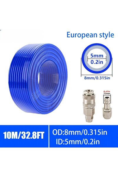 choice2 خرطوم بولي يوريثان مضفر ثلاثي الطبقات شديد التحمل، 8 مم، بنمط أوروبي،...