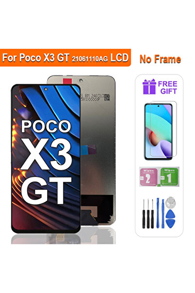 Choice شاشة عرض سوداء بدون إطار مقاس 6.6 بوصة، رقم الموديل 21061110AG، شاشة L...