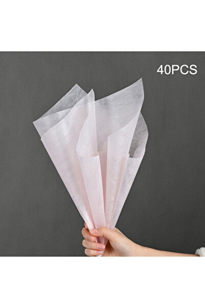 Choice ورق تغليف زهور وردي شفاف من قطن الحليبي لتغليف باقات الزهور في حفلات ا...