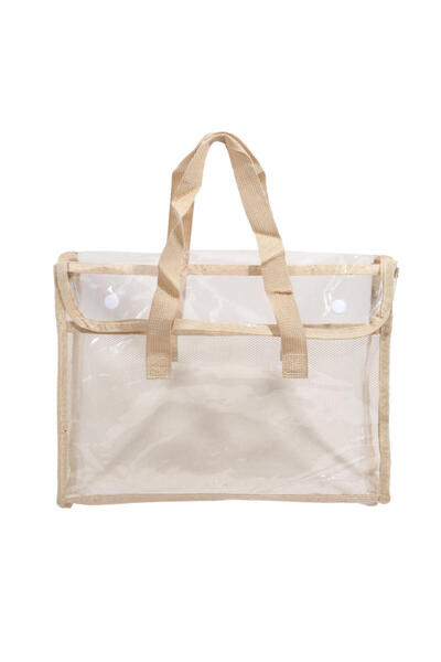 Choice1 Yellow 1/4Pc ﻿Large Capacity PVC File Bag A4 Portable Expandable Hand...