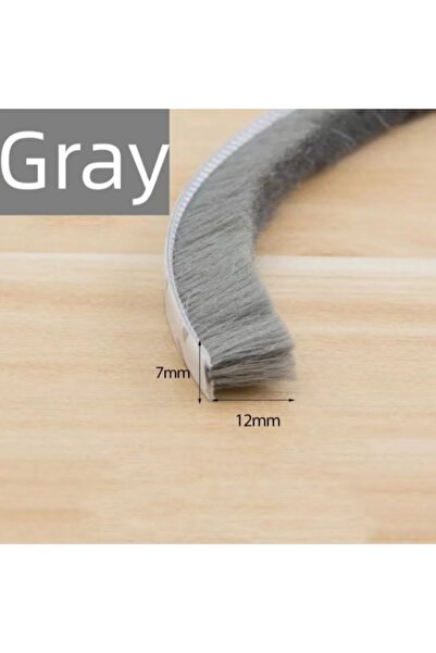 Choice25 5M 7x12 Grey Self-adhesive Bristles Wool Pile Weatherstrip Door Wind...