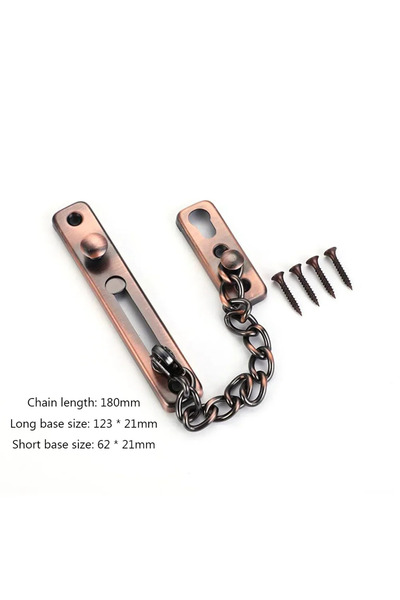 Choice4 قفل باب سلسلة باب كاميل مع قفل باب سلسلة مزلاج أمان للأطفال قفل باب م...