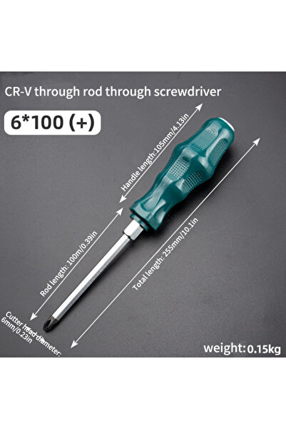 choice2 6x100 Phillips Super Hard High Manganese Steel Impact Screwdriver - E...
