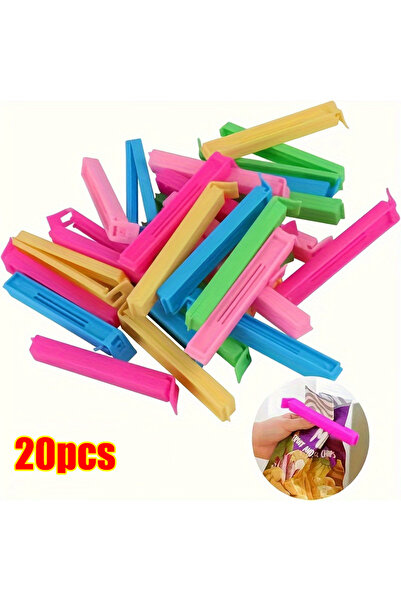 Choice1 20pcs random color 5-100PCS Food Snack Bag Sealing Plastic Clips For ...