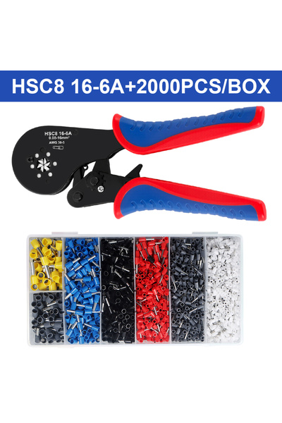 Choice1 HSC8 16-6 2000pcs Ferrule Crimping Tool HSC8 16-6A Tubular Terminal M...