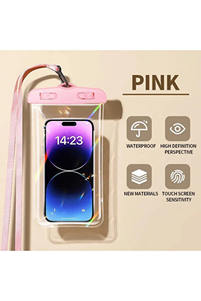 Choice3 جراب هاتف وردي مقاوم للماء، حقيبة حقيبة تحت الماء، غطاء حماية للهاتف ...