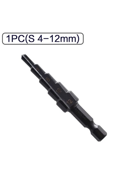 Choice1 مجموعة لقم ثقب متدرجة من 5 قطع، طراز BS (4-12 مم)، مصنوعة من أزرق بلو...