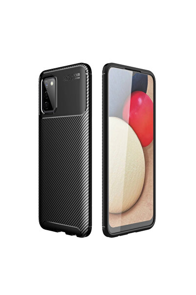 xirshop غطاء حماية لهاتف سامسونج جالاكسي A02s مع تركيز تلقائي - أسود