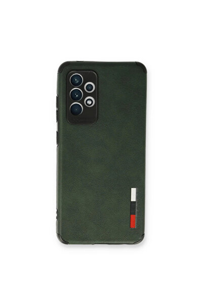 xirshop حافظة سامسونج جالاكسي A53 5G بحلقة جلدية سيليكون - أخضر