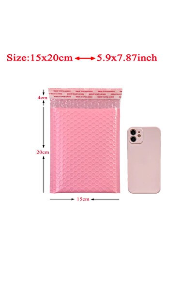 Choice 15x20cm 20Pcs Pink Green Blue Poly Bubble Mailers Padded Envelopes Sel...