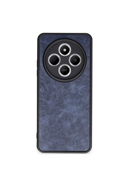 xirshop غطاء جلدي أرس لهاتف ريدمي 14c - أزرق بحري