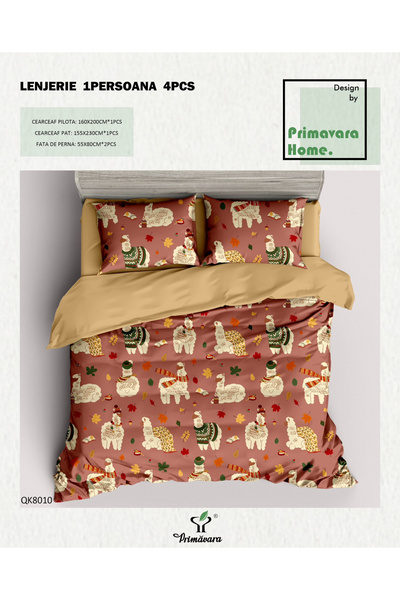 FIONNA.RO 100% Duvet Cover Set Cotton Person - Animal Lame