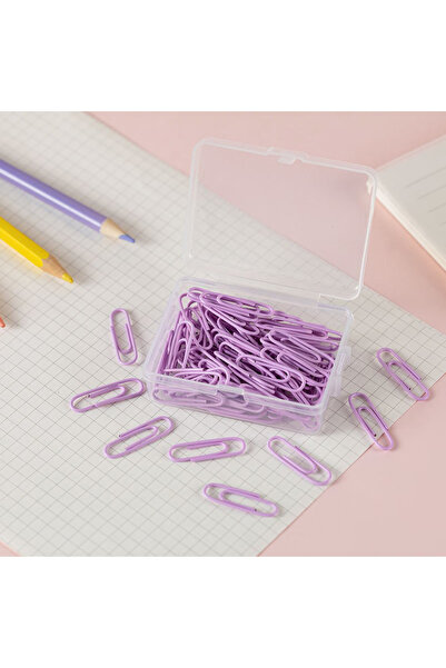 Choice7 Lavender 50pcs 28mm Colorful Metal Paper Clips Bookmark Marking Label...
