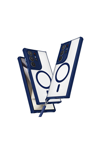 xirshop حافظة سامسونج جالاكسي S25 الترا من السيليكون من إنكا ماجسيف - أزرق داكن