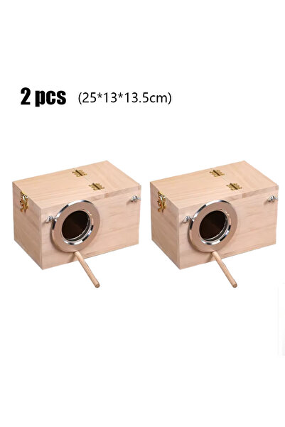 Choice5 As show A2-2pcs Pet Bird House Parakeet Nest Box Bird House Budgie Wo...