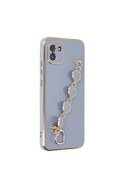 xirshop جراب سامسونج جالاكسي A03 من السيليكون - رمادي