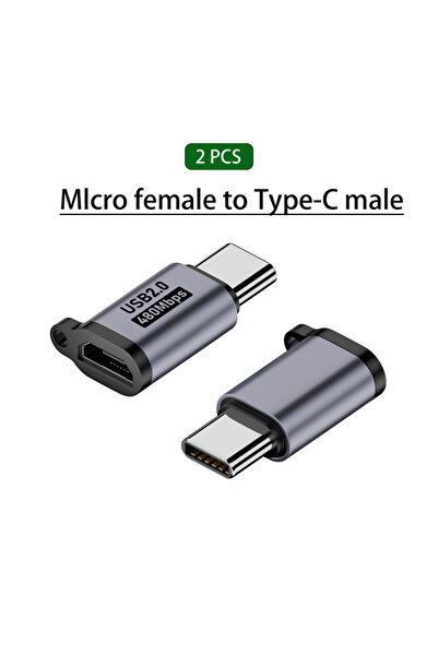 Choice4 محول من نوع Micro إلى Type-C، محول من نوع Type-C إلى USB-C إلى Micro ...