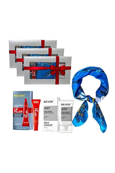 Revox 3 x Elysa Set – Hyaluronic Acid Fluid Serum 3% 30ml, Lip Filler 12ml, S...
