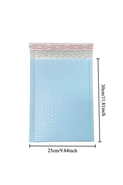 Choice6 25x30cm Blue 20Pcs Pink Green Blue Poly Bubble Mailers Padded Envelop...
