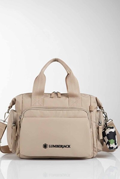 lumberjack Beige Women's Shoulder Bag - Multifunctional Daily Handbag-C1