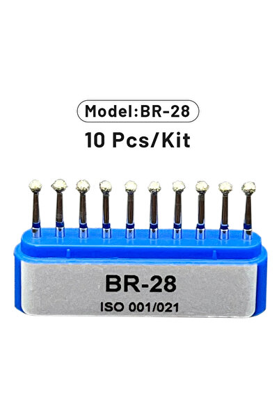 Choice30 BR-28 AG 1 Box Dental Diamond Burs Drill for High Speed Handpiece De...