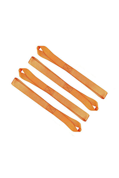 Choice1 برتقالي - 4 قطع، 1-4 قطع من أحزمة ربط ناعمة بحلقات لتأمين البضائع على...