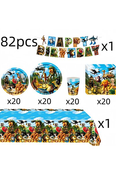 Choice Other 82pcs Tung Tung Tung Sahur Birthday Party Decorati Tralalero Tra...