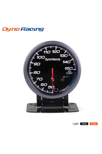choice2 مقياس حرارة الزيت من دينو ريسينغ، 2.5 بوصة (60 مم)، أضواء بيضاء/كهرما...