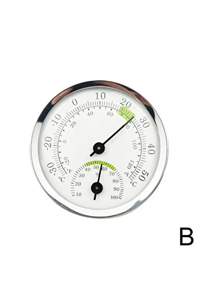 Choice5 Silver green Mini Pointer Type Thermometer Hygrometer Indoor Room Ele...