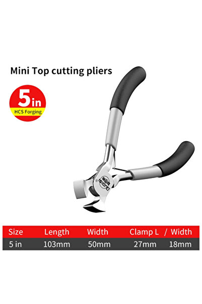 Choice1 808517 Mini Pliers Diagonal Pliers Round Bent Needle Nose Cutter Hand...