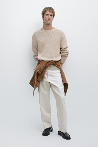 Massimo Dutti Cepli detaylı keten karışımlı pantolon