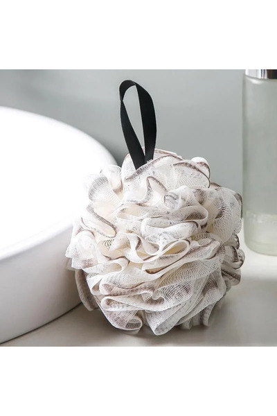 Choice كرة استحمام بنية اللون - قطعة واحدة كبيرة الحجم، غنية بالفقاعات، منشفة...