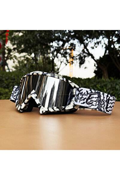 Choice7 نظارات NB-Silvery الجديدة للرجال للدراجات النارية على الطرق الوعرة، ع...