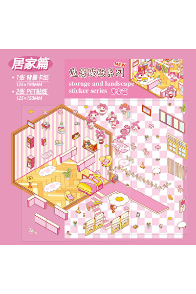 Choice1 4 ملصقات كرتونية ثلاثية الأبعاد لشخصيات أنمي، مشاهد مصغرة، كاواي فروز...