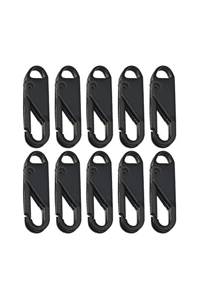 choice2 طقم إصلاح سحاب معدني أسود مكون من 10 قطع، متعدد الاستخدامات، لإصلاح ا...