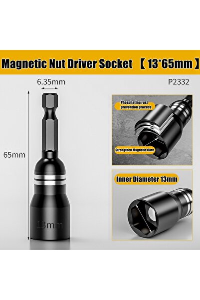 Choice7 مجموعة رؤوس مفكات براغي مغناطيسية من فولاذ الكروم والفاناديوم مقاس 13...