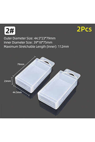 Choice6 2Pcs 2-(4.1-7.5mm) Tool Box Parts Storage Box Drill Milling Cutter Bo...