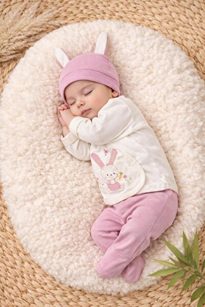 BYS BABY FASHION طقم بدلة خروج من المستشفى للفتيات حديثي الولادة مكون من 5 قط...