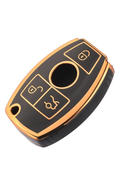 Choice1 black jingyuqin TPU Key Fob Cover For Mercedes Benz A B C E S Class W...