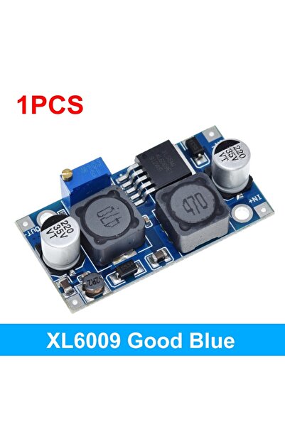 Choice3 لوحة زرقاء واحدة جيدة، 1/5 قطع من محول رفع الجهد XL6009 4A قابل للتعد...