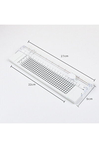 Choice5 آلة تقطيع ورق صغيرة بيضاء مقاس A4، مناسبة لقص ورق الحرف اليدوية والبط...