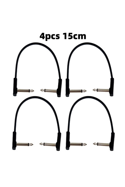 Choice3 TS 4PCS 15CM Miwayer 4pcs Flat Cables for Guitar Effect Pedal 6.35mm ...