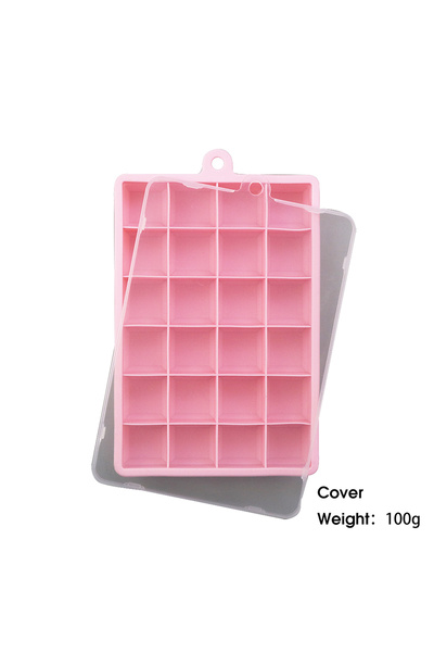 Choice1 علبة سيليكون مربعة الشكل بغطاء وردي اللون (مع غطاء / بدون غطاء) تحتوي...