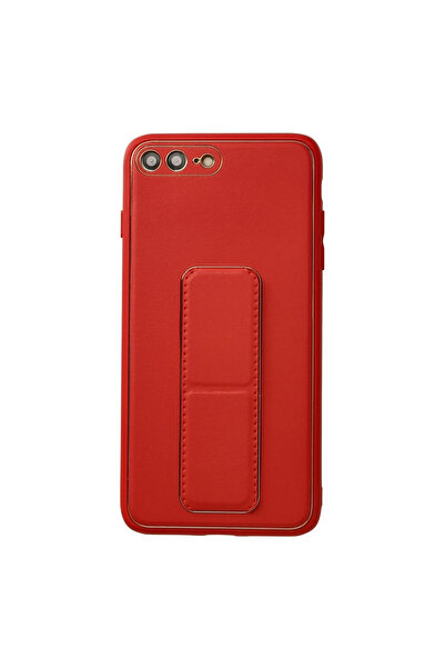xirshop غطاء جلد كوكو مع حامل لهاتف آيفون 7 بلس - أحمر