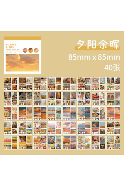 Choice4 ملصقات ديكور جمالية من F Journamm، 40 قطعة/عبوة، لوازم سكرابوكينغ DIY...